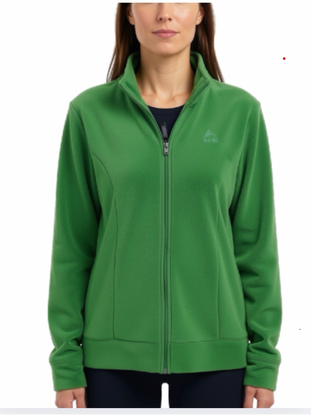 RBX Women's Green Full-Zip Fleece Jacket
